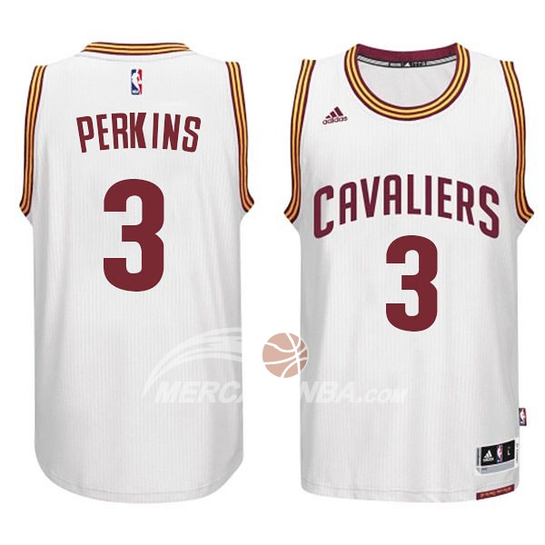 Maglia NBA Perkins Cleveland Cavaliers Blanco